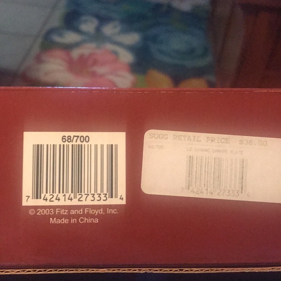 Fitz and Floyd Canapé’ Plate - Picture 5 of 5